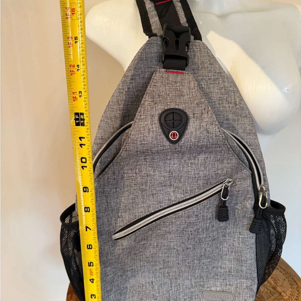 Gray Crossbody Sling Bag
